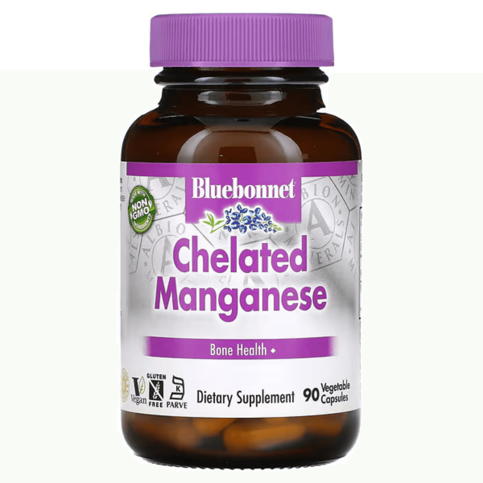 Хелатированный марганец, 90 капсул, Chelated Manganese