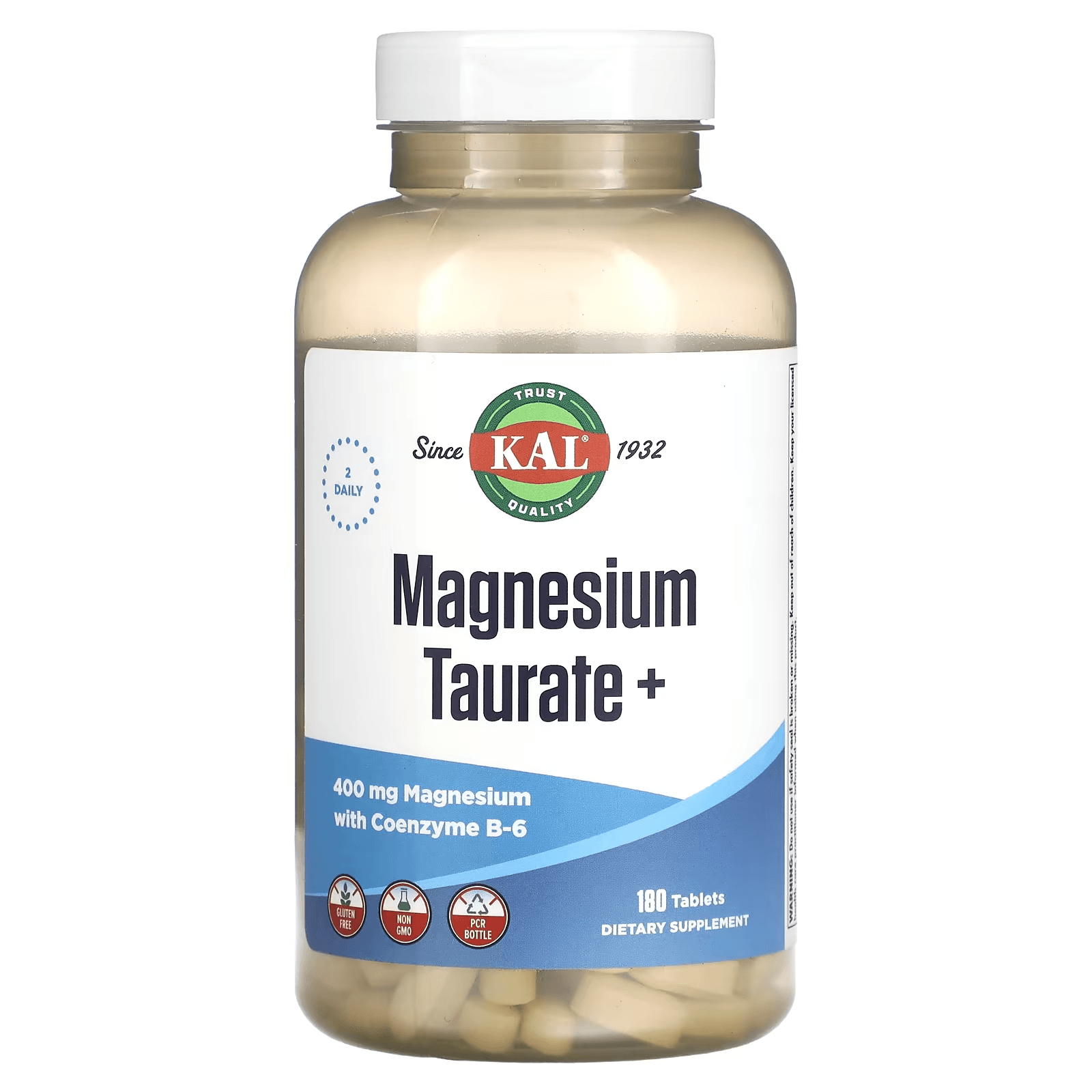 Таурат магния, 400 мг, 180 таблеток, Magnesium Taurate