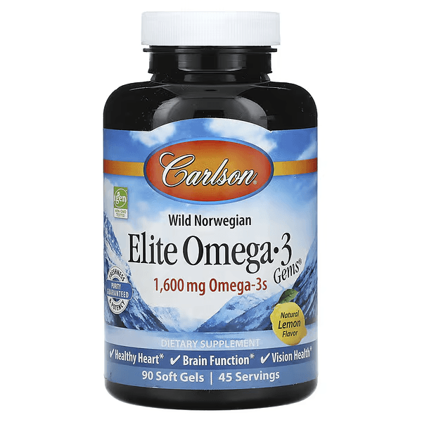 Омега-3 из рыбьего жира, 1600 мг, 90 капсул, Elite Omega-3 Gems