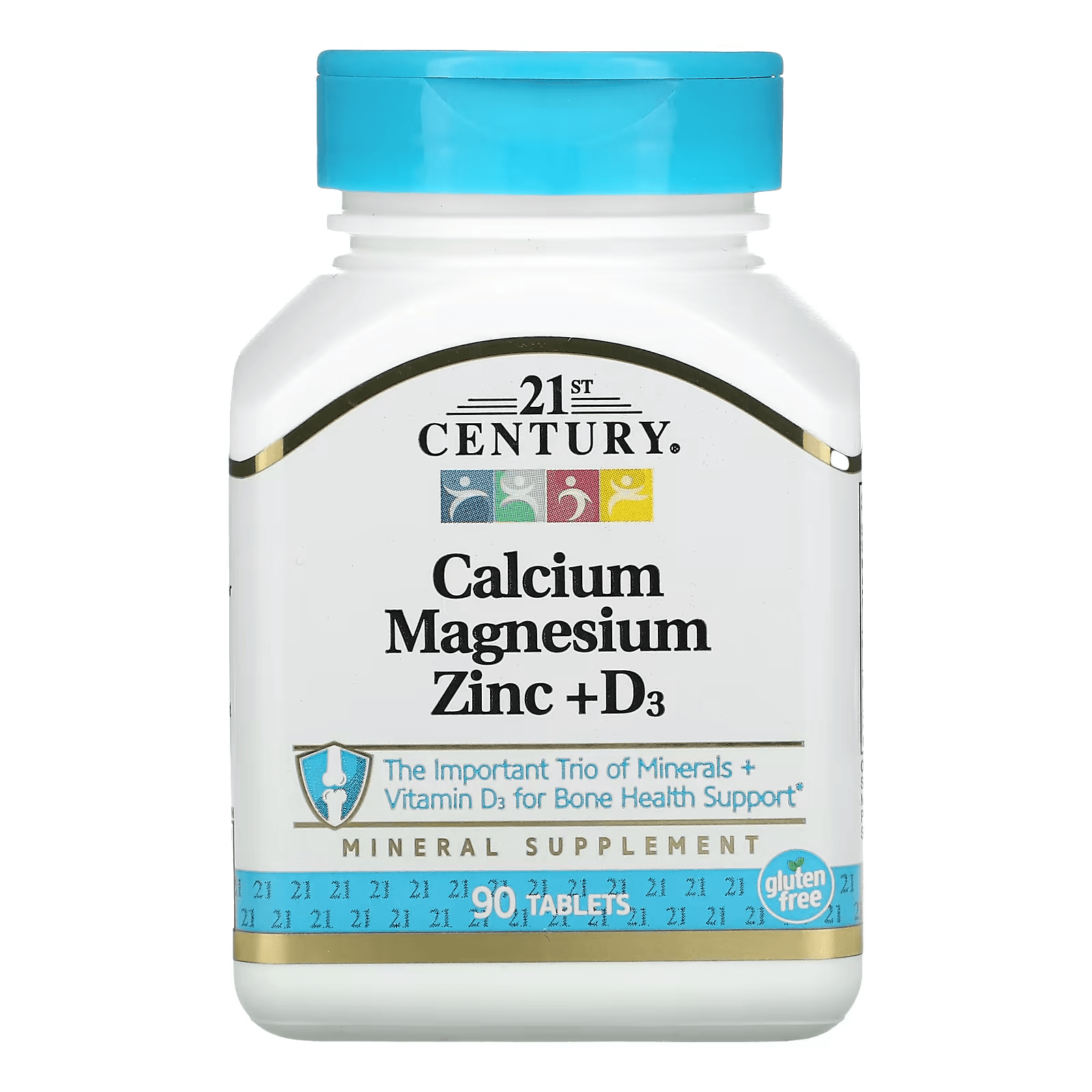 Кальций, магний, цинк и витамин D3, 90 таблеток, Calcium Magnesium Zinc