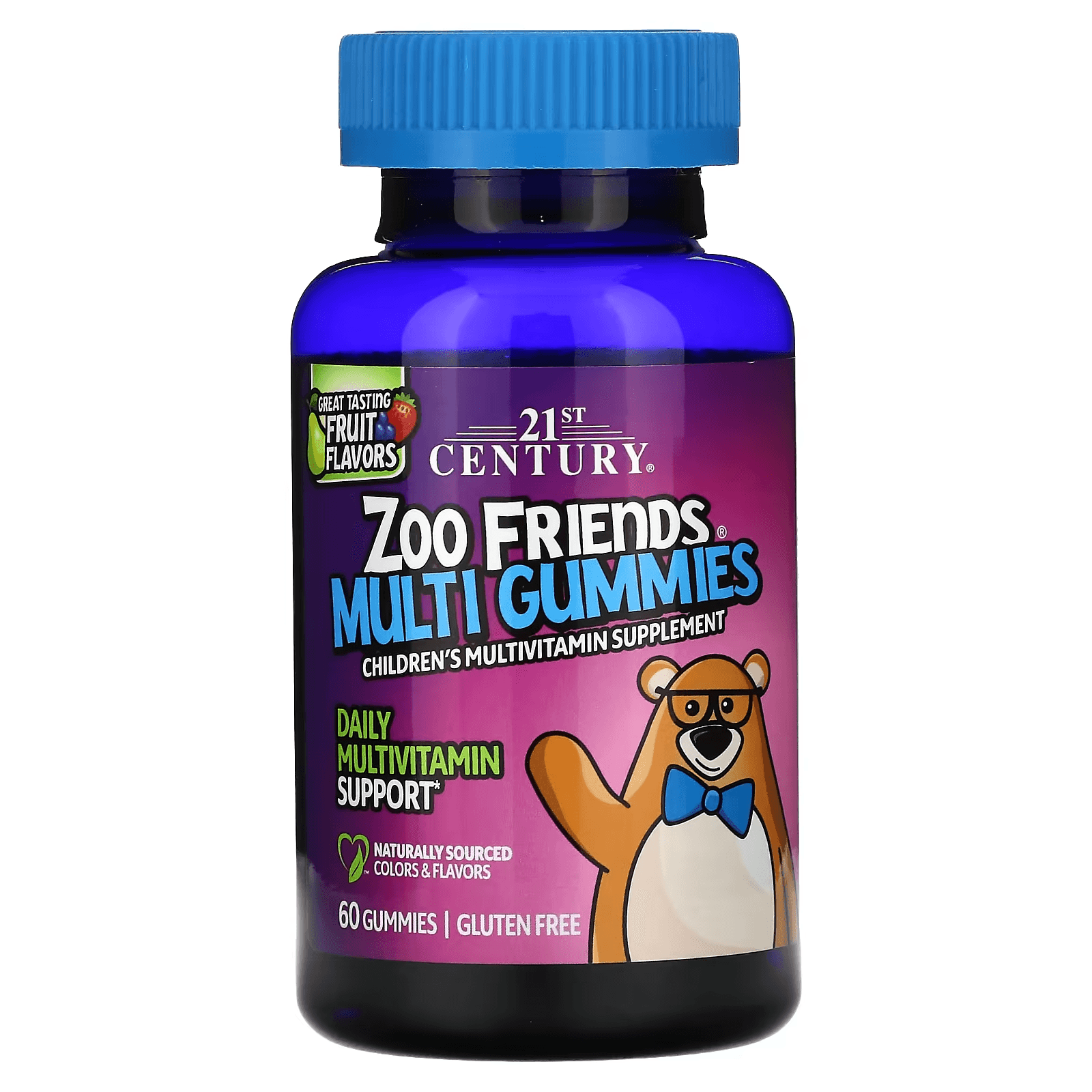 Мультивитамины для детей, 60 жевательных таблеток, Zoo Friends Multi Gummies