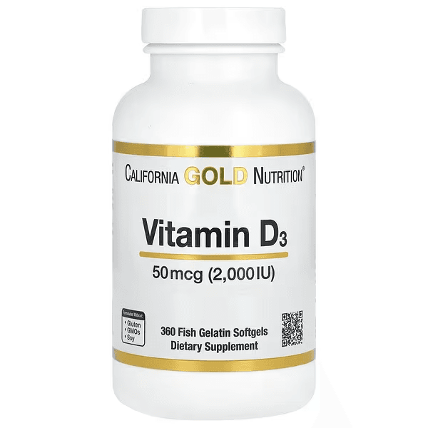 Витамин D3, 2000 МЕ, 360 капсул, Vitamin D3