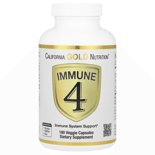 Immune 4, для укрепления иммунитета, 180 растительных капсул