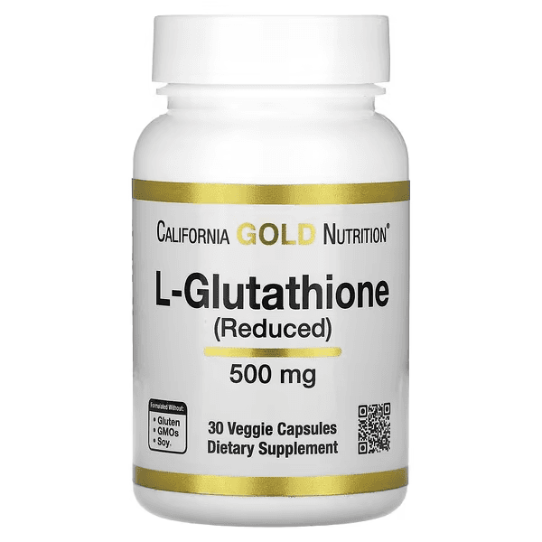 L-глутатион, 500 мг, 30 растительных капсул, L-Glutathione