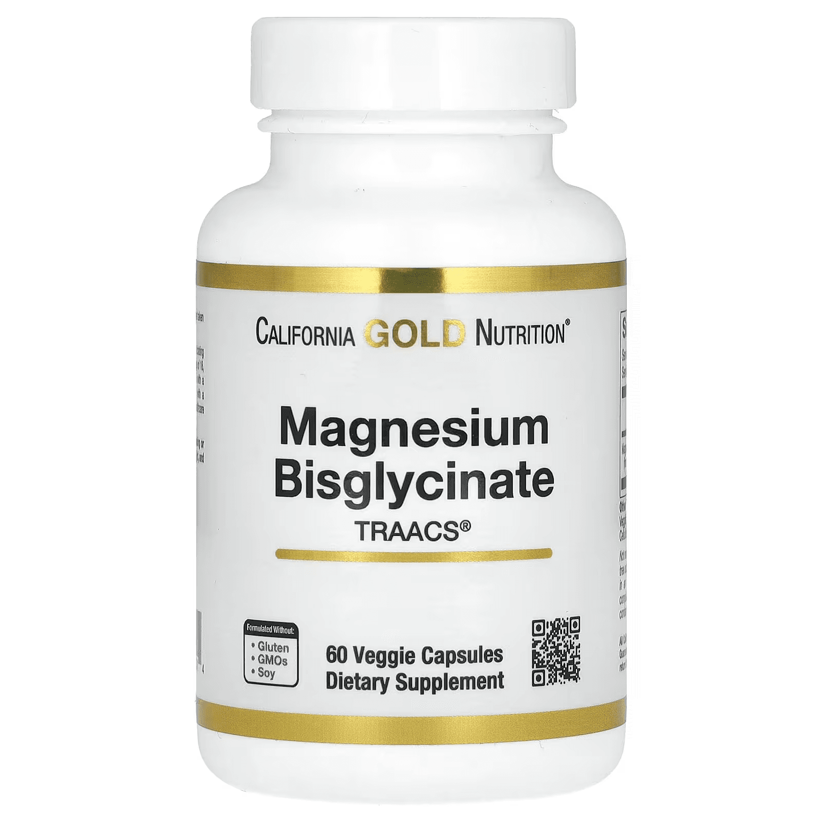 Бисглицинат магния, 200 мг, 60 растительных капсул, Magnesium Bisglycinate