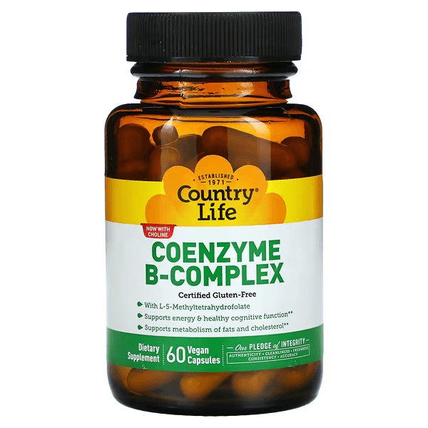 Комплекс коэнзимов группы B, 60 капсул, Coenzyme B-Complex