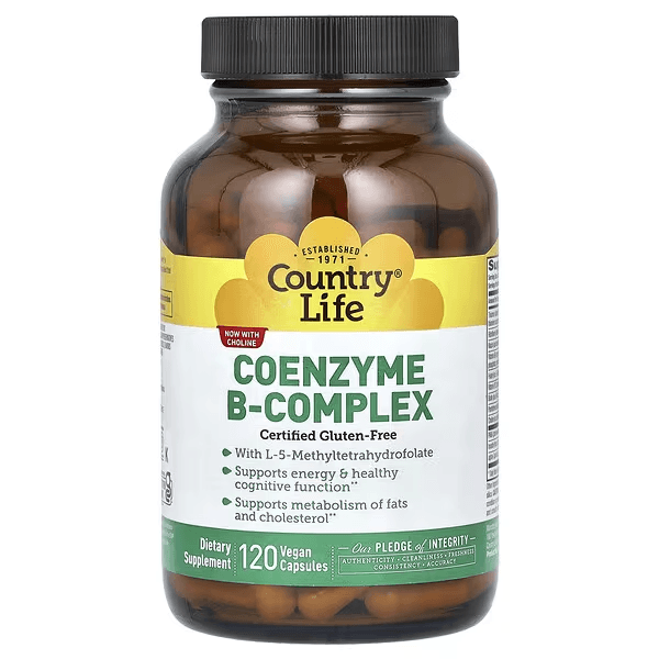 Комплекс коэнзимов группы B, 120 веганских капсул,Coenzyme B-Complex