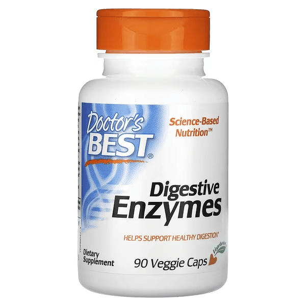 Ферменты для пищеварения, 90 вегетарианских капсул, Digestive Enzymes