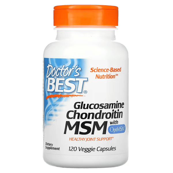 Глюкозамин, хондроитин и МСМ, 120 вегетарианских капсул, Glucosamine Chondroitin MSM