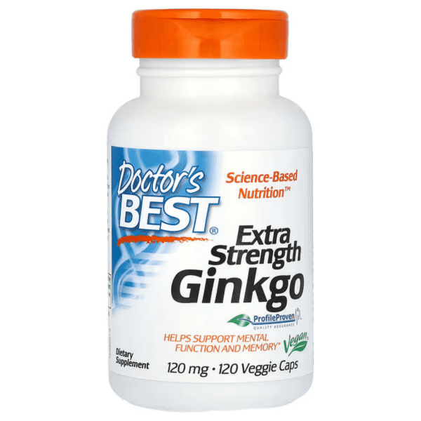 Гинкго, 120 мг, 120 вегетарианских капсул, Extra Strength Ginkgo