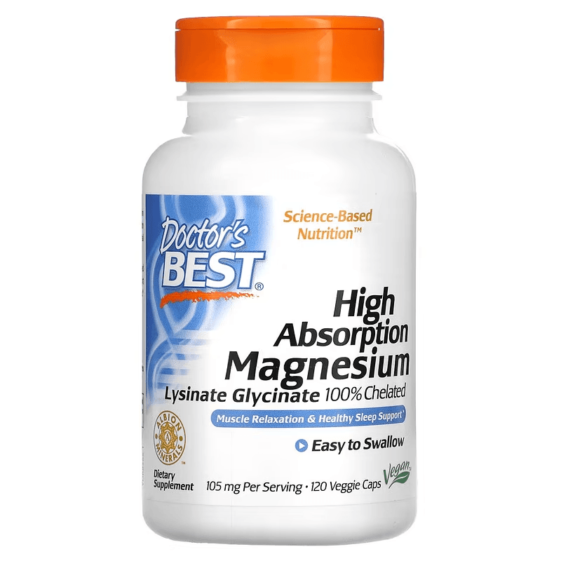 Магний, 105 мг, 120 капсул, High Absorption Magnesium