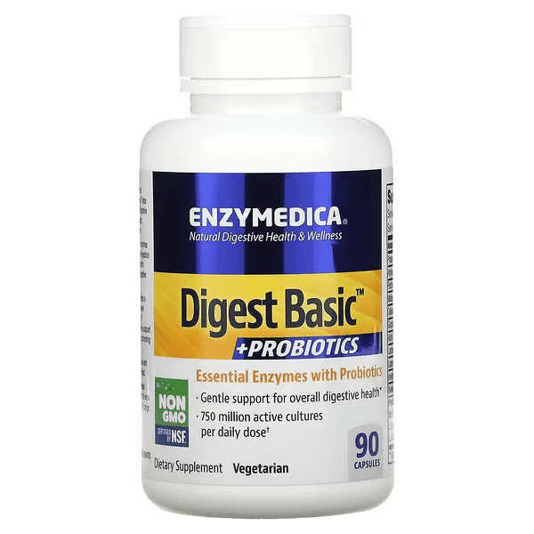 Ферменты с пробиотиками, 90 капсул, Digest Basic Probiotics