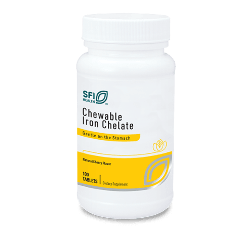 Хелатное железо, 30 мг, 100 капсул, SFI Health, Chewable Iron Chelate