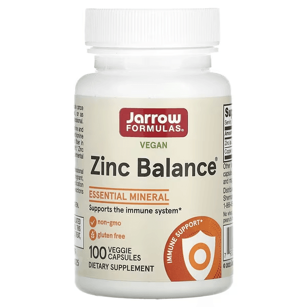 Zinc Balance, добавка с цинком и медью, 100 растительных капсул