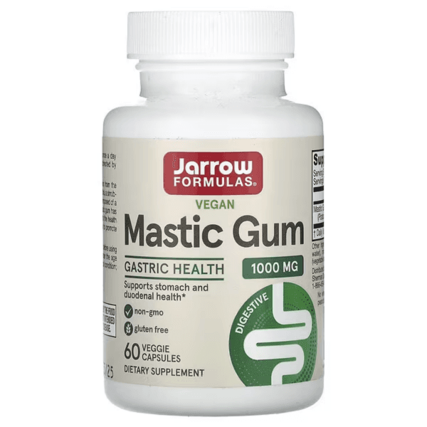 Мастиковая смола, 1000 мг, 60 растительных капсул, Mastic Gum