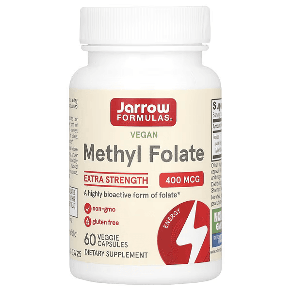 Метилфолат, 400 мкг, 60 растительных капсул, Methyl Folate