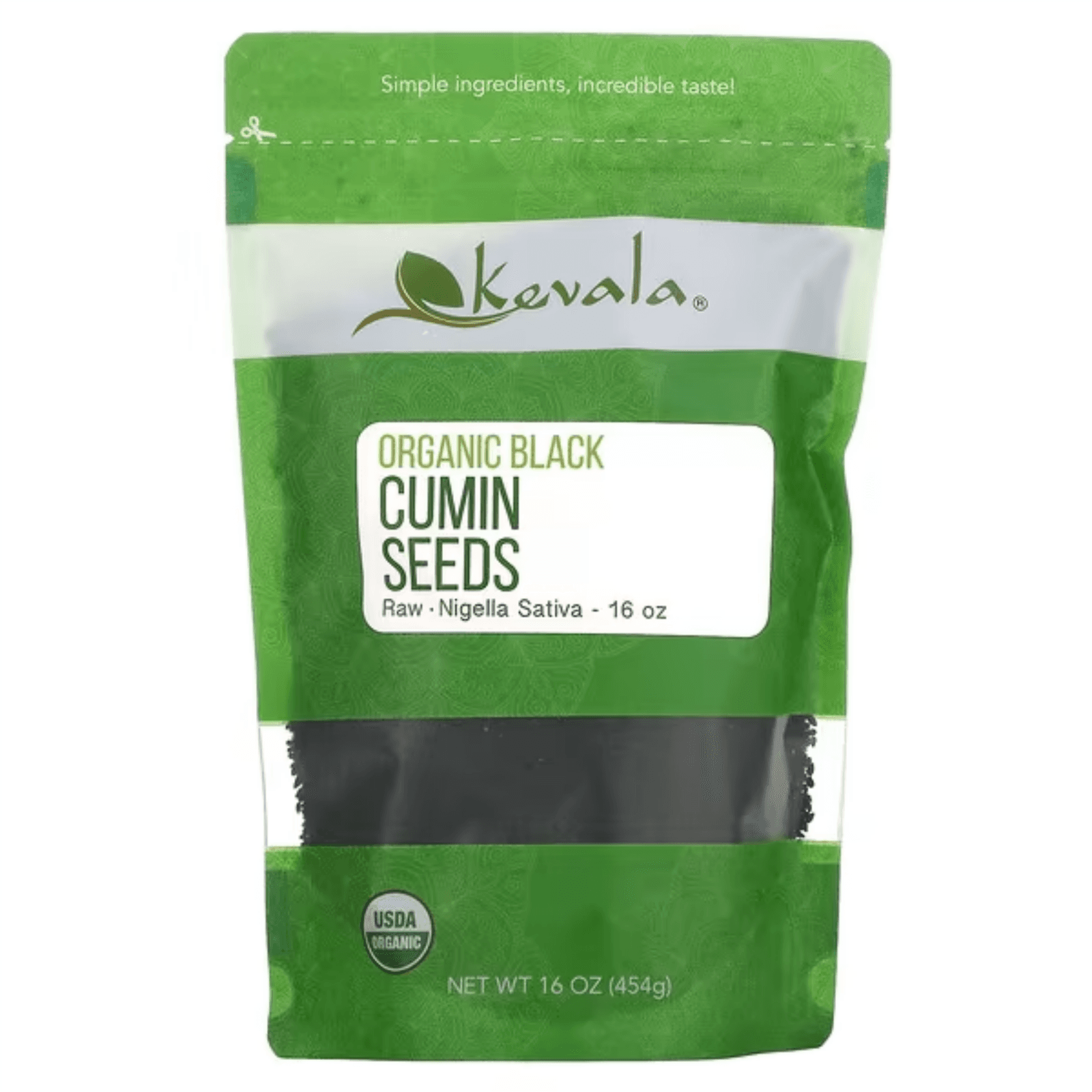 Органические семена черного тмина, 454 г, Organic Black Cumin Seeds