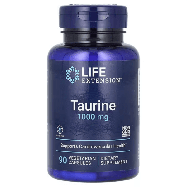 Таурин, 1000 мг, 90 вегетарианских капсул, Taurine