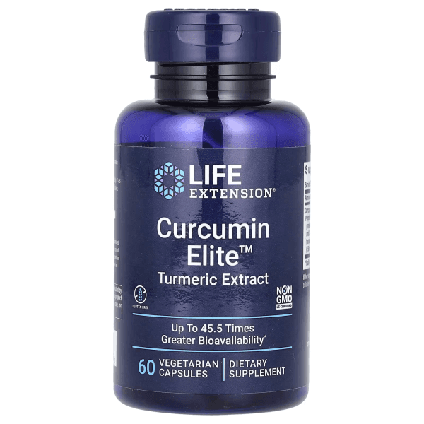 Экстракт куркумы, 60 растительных капсул, Curcumin Elite