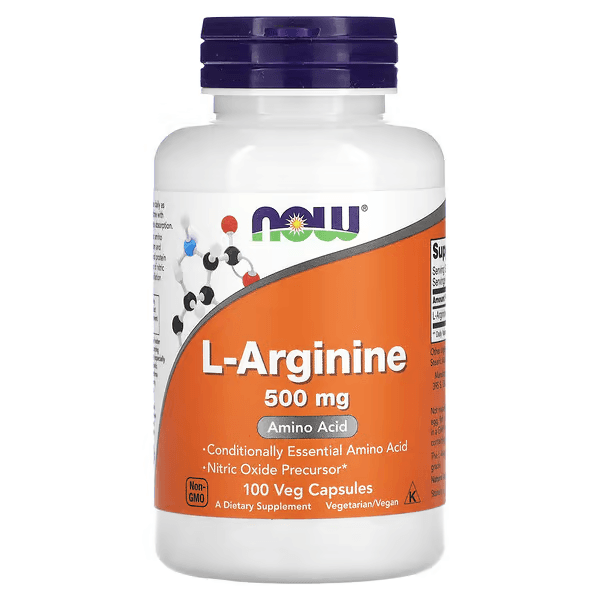 L-аргинин, 500 мг, 100 капсул, L-Arginine