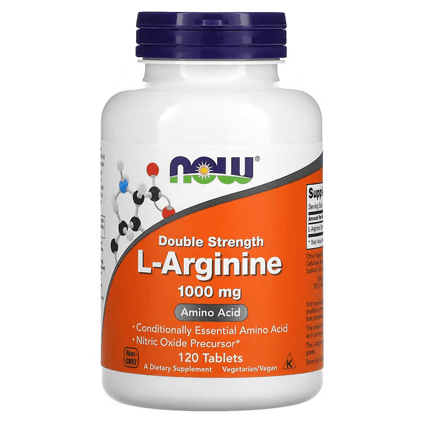 L-аргинин, 1000 мг, 120 таблеток, L-Arginine