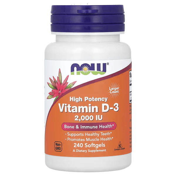 Витамин D3, 2000 МЕ, 240 капсул, Vitamin D-3