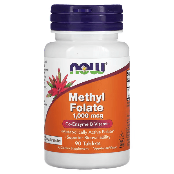 Метилфолат, 1000 мкг, 90 таблеток, Methyl Folate