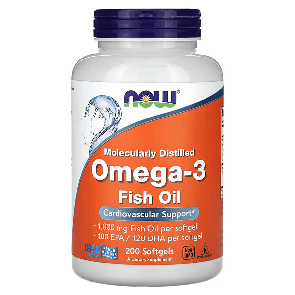 Омега-3 из рыбьего жира, 200 капсул, Omega-3 Fish Oil