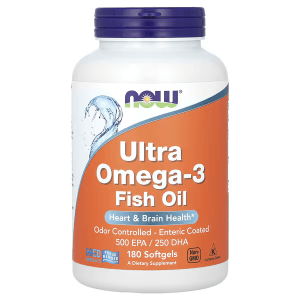 Омега-3 из рыбьего жира, 180 капсул, Ultra Omega-3