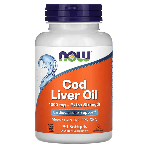 Жир печени трески, 1000 мг, 90 капсул, Cod Liver Oil