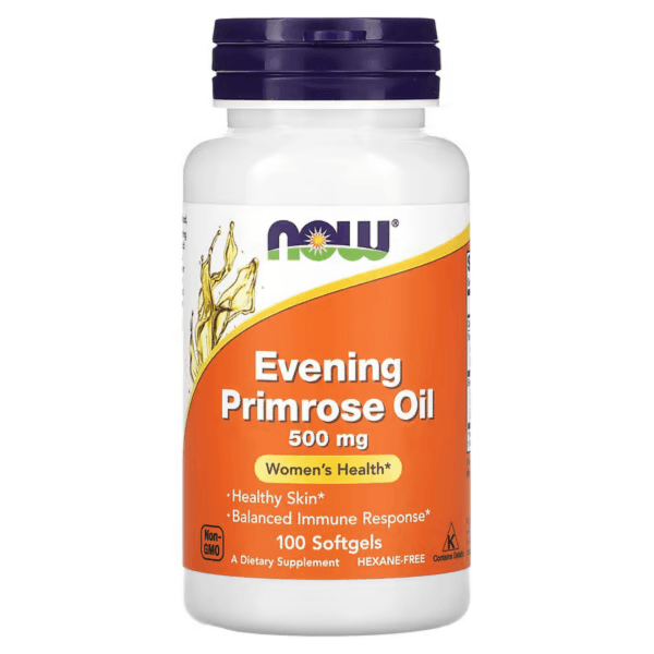 Масло примулы вечерней, 500 мг, 100 капсул, Evening Primrose Oil