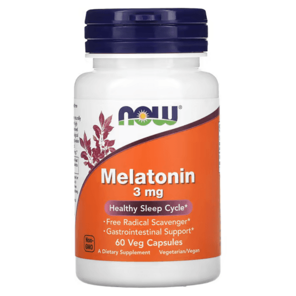 Мелатонин, 3 мг, 60 растительных капсул, Melatonin