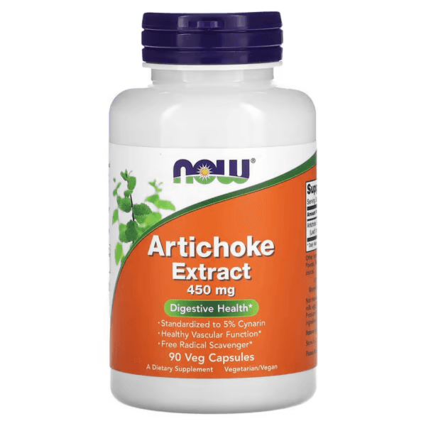 Экстракт артишока, 450 мг, 90 растительных капсул, NOW Foods, Artichoke Extract