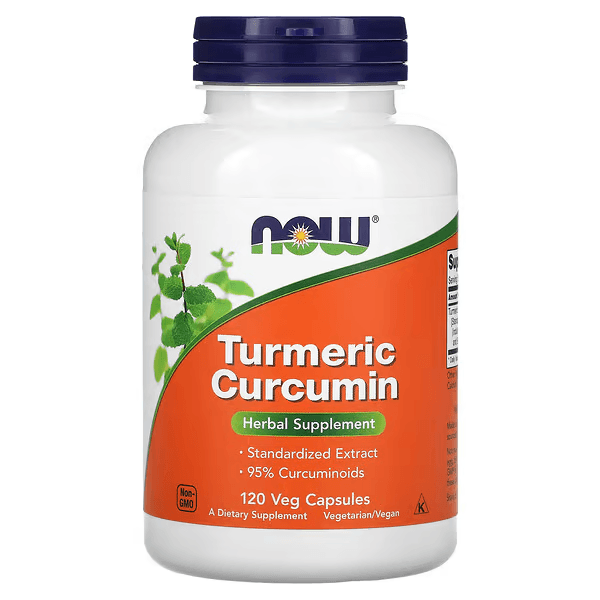 Куркума и куркумин, 120 растительных капсул, Turmeric Curcumin