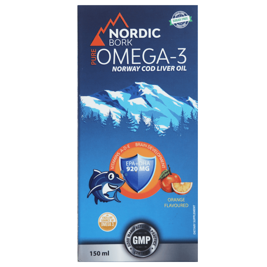 Омега-3 из печени трески, 150 мл, OMEGA-3