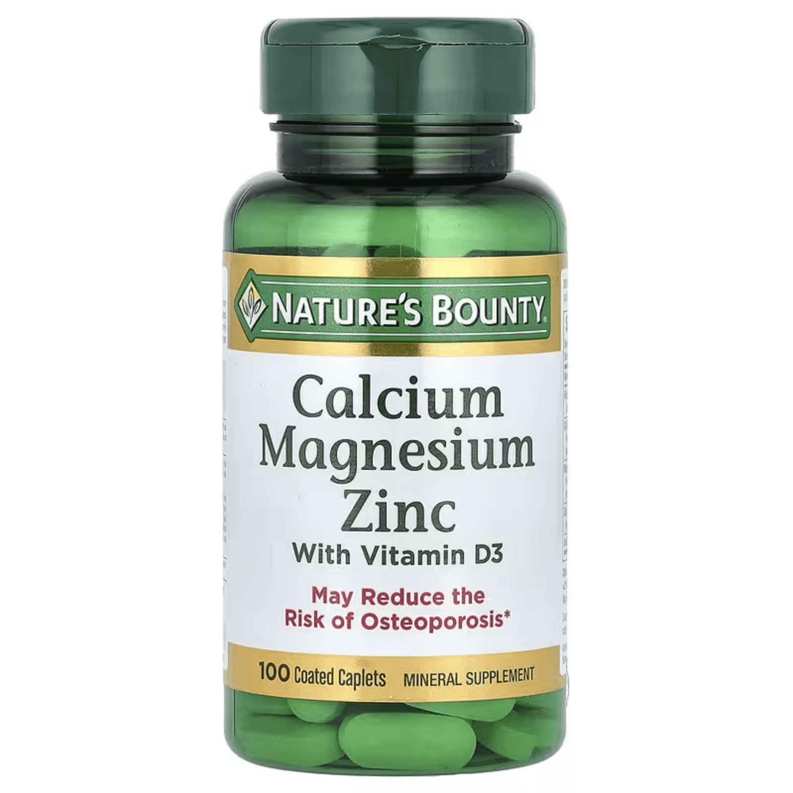 Кальций, магний и цинк с витамином D3, 100 капсул, Calcium Magnesium Zinc