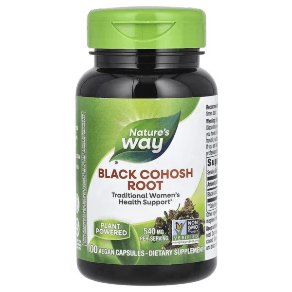 Корень черного кохоша, 100 растительных капсул, Black Cohosh Root