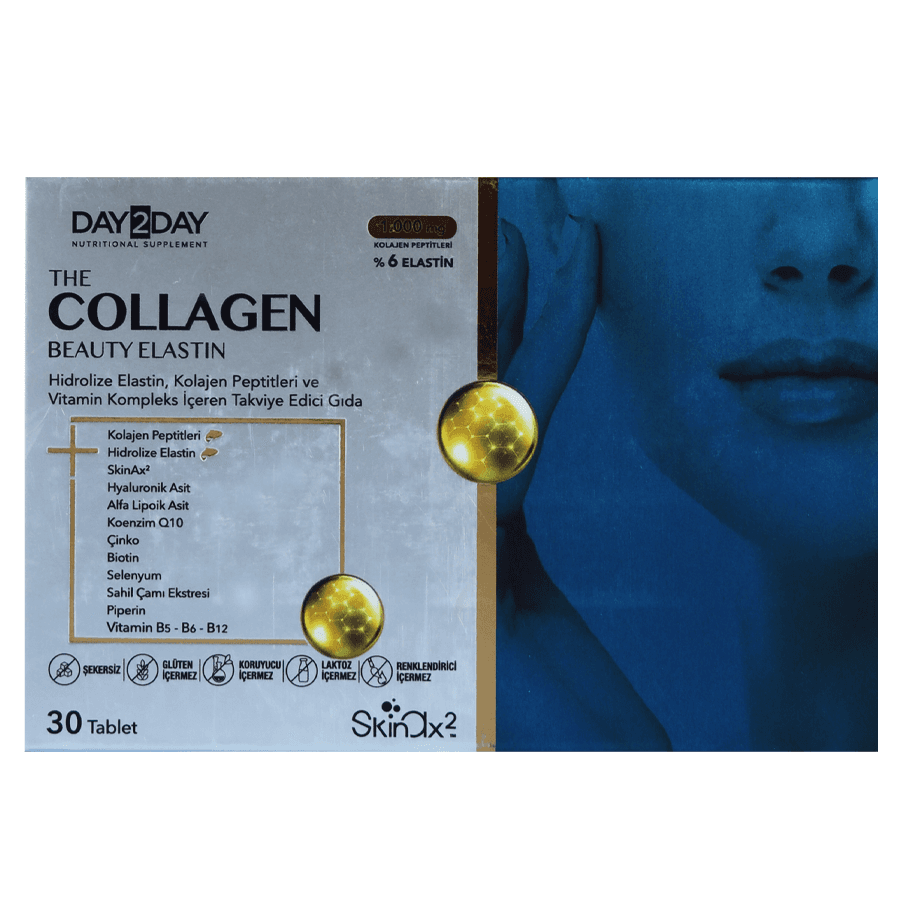 Коллаген Day2Day The Collagen Beauty Elastin, 1000 мг, 30 таблеток