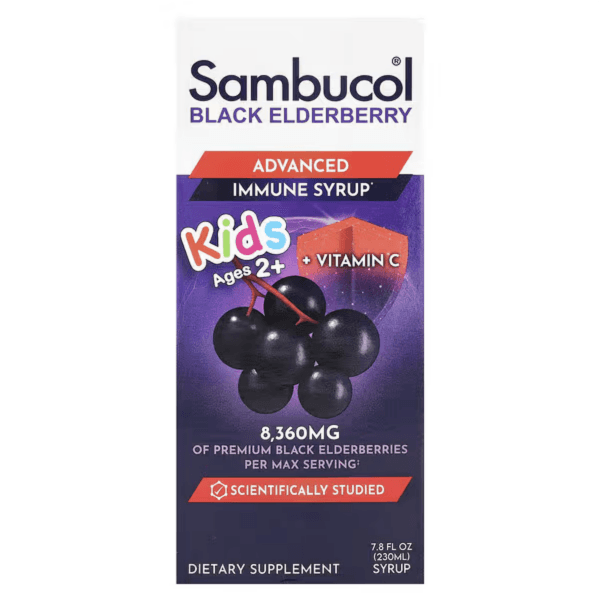 Сироп из черной бузины, для детей, 230 мл, Black Elderberry