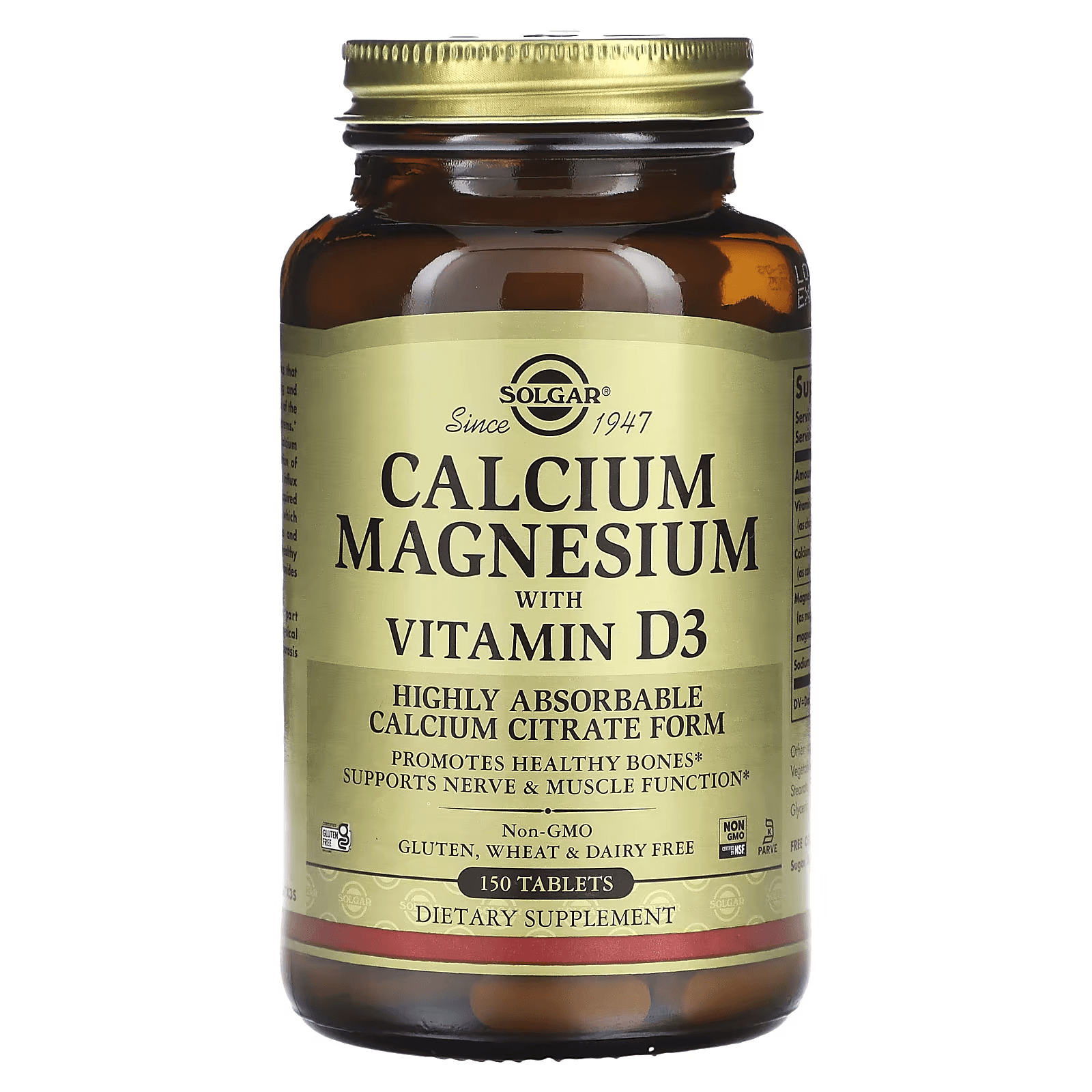 Кальций и магний с витамином D3, 150 таблеток, Calcium Magnesium