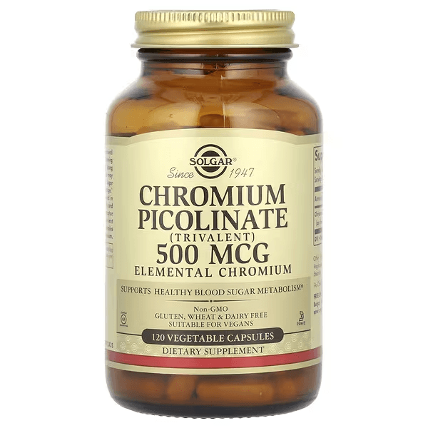 Пиколинат хрома, 500 мкг, 120 вегетарианских капсул, Chromium Picolinate