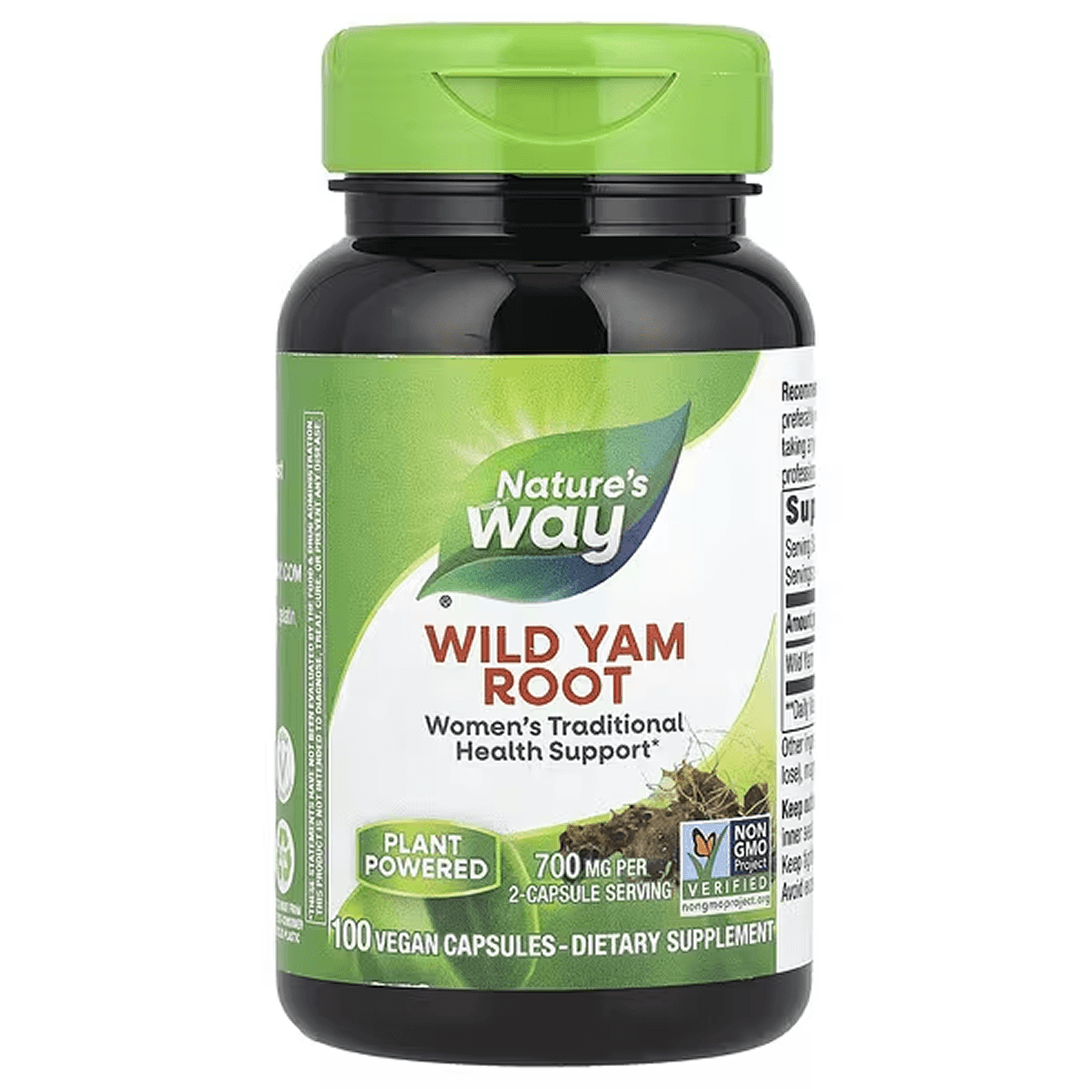 Корень дикого ямса, 350 мг, 100 веганских капсул, Wild Yam Root