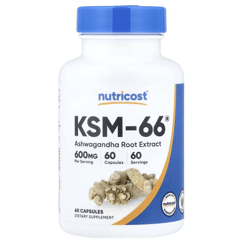 Nutricost, KSM-66®, экстракт корня ашваганды, 60 капсул