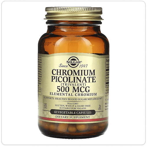 Пиколинат хрома, 500 мкг, 60  вегетарианских капсул, Chromium Picolinate