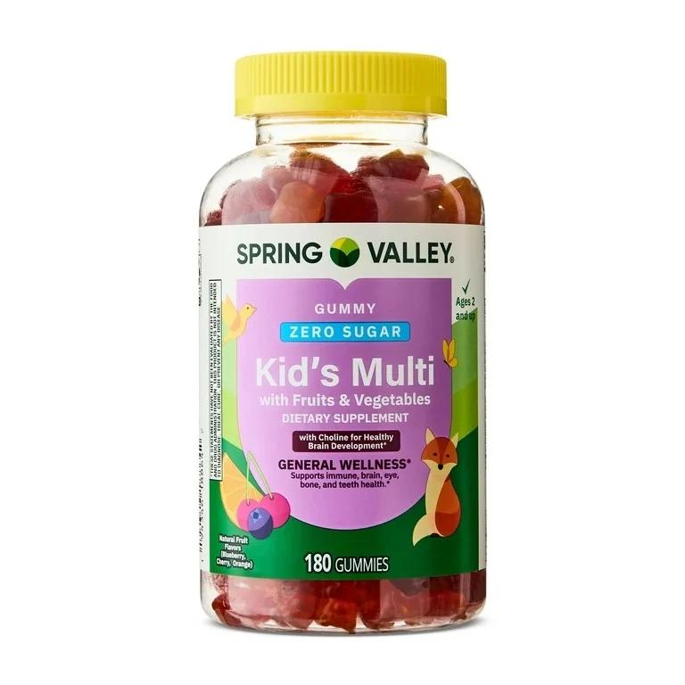 Мультивитамины для детей, 180 жевательных таблеток, Spring Valley, Multivitamin KIds