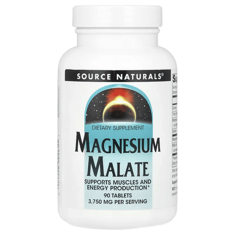 Магний малат, 90 таблеток, Source Naturals, Magnesium Malate