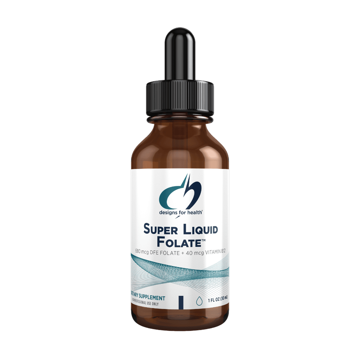 Фолиевая кислота, жидкая, 30 мл, Designs For Health, Super Liquid Folate