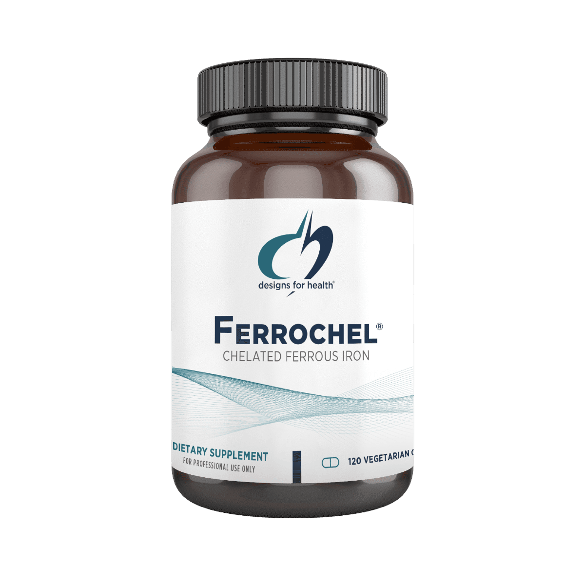 Железо, 120 капсул, Designs For Health, Ferrochel