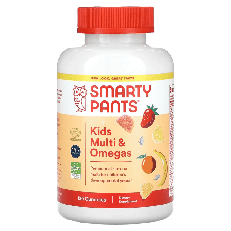 Мультивитамины с Омегой-3 детские, 120 мармеладок, Smarty Pants, Multi and Omega 3