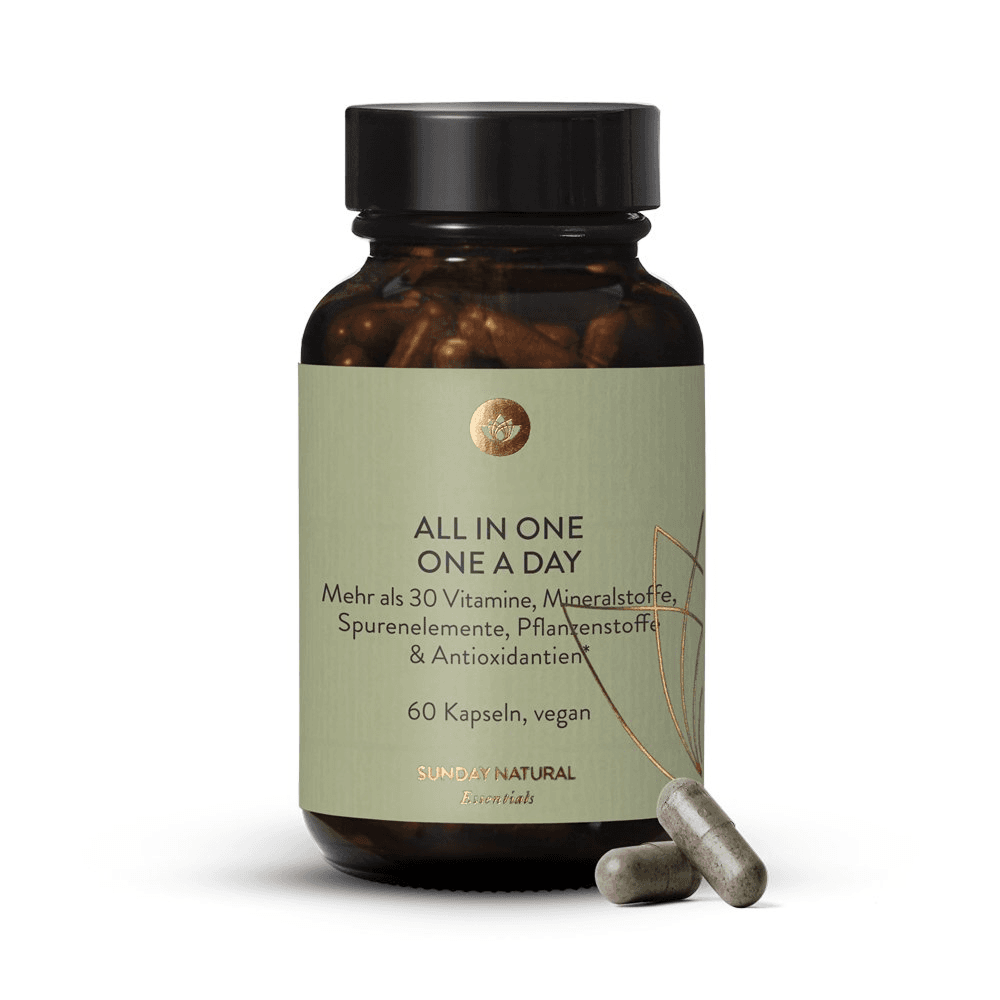 Мультивитамины "Всё в одном , один в день", 60 капсул, Sunday Natural, All In One
